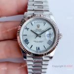 NEW Upgraded Swiss 3255 Rolex Day Date II Ss Light Blue Dial Watch V3 version_th.jpg
